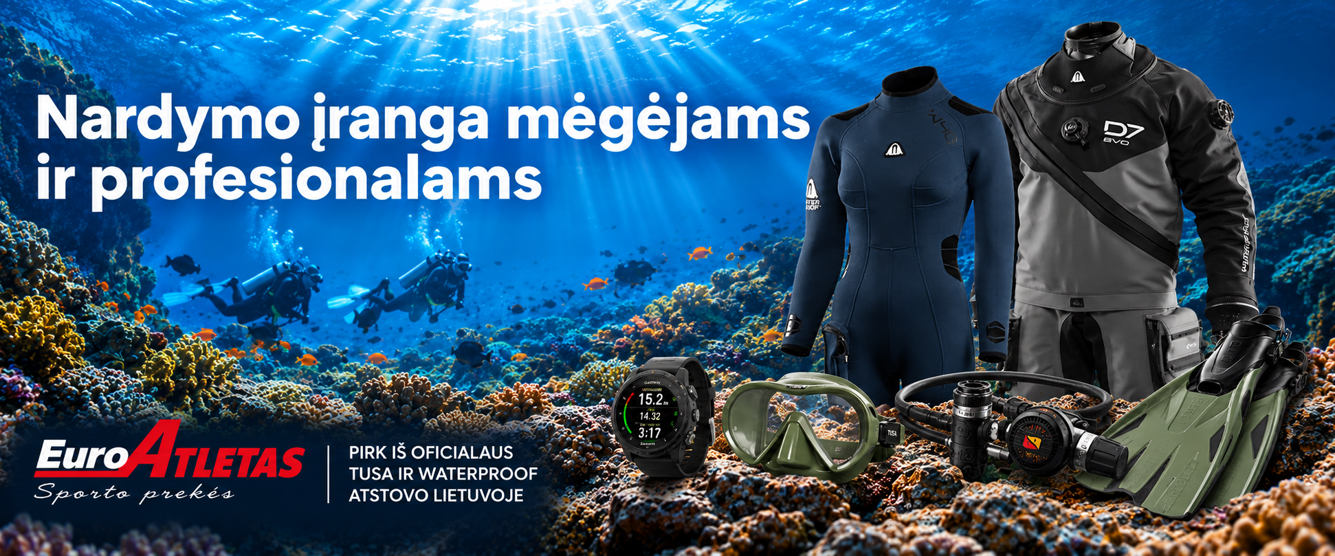 Nardymo įranga megėjams ir profesionalams